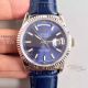 Perfect Replica ROLEX Day Date 36mm Watch SS Blue Leather Strap (6)_th.jpg